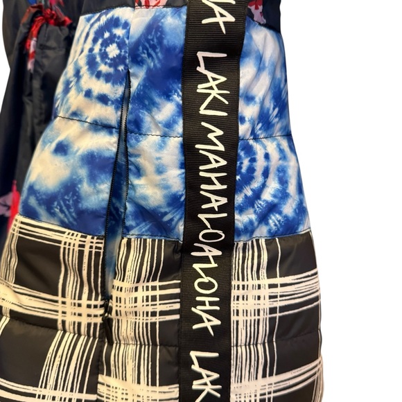 Desigual Multicolor Patterned Puffer Jacket/Vest Sz M - Picture 7 of 13